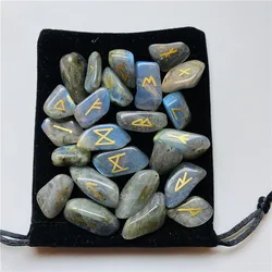 Natural Labradorite Crystal Rune Stone Lrregular Divination Fortune-telling Healing Meditation Gift Collection