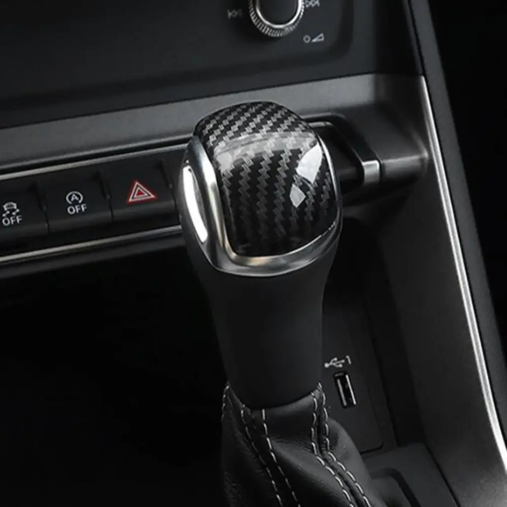 

Накладка на рычаг переключения передач из углеродного волокна, для Audi Q3 F3 2019 2020