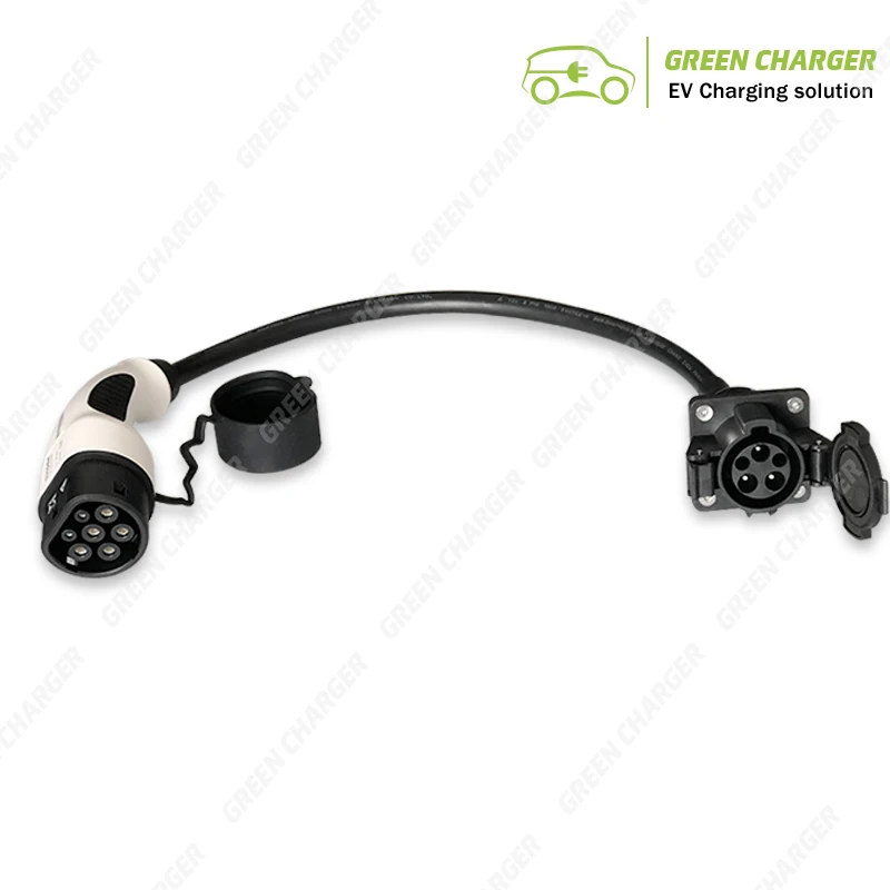 Duosida Charging Cable Adapter J1772 Type1 Socket to Type 2 Female Plug 32A Electric Vehicle