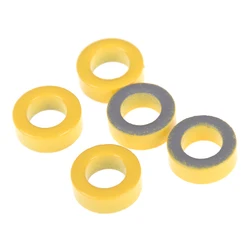 5pcs Carbonyl Iron Core T50-6 Iron Powder Toroidal Core RF Toroid HF HAM QRP Inside Diameter 0.7cm Outer Diameter 1.2cm