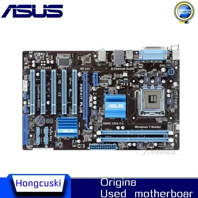 

For ASUS P5P41T PLUS Used original motherboard Socket LGA 775 DDR3 G41 Desktop Motherboard