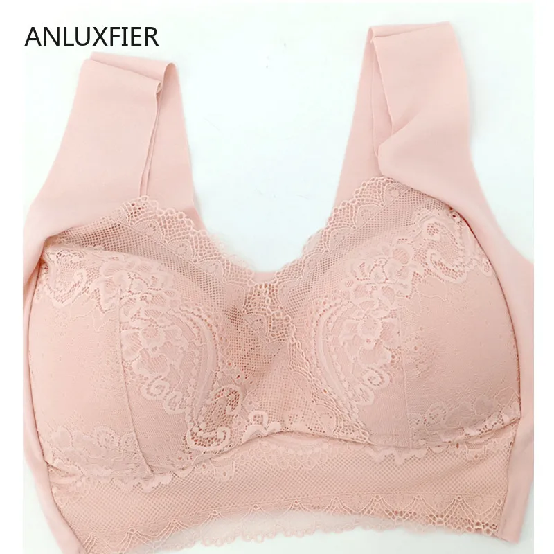 

H9701 Women Lace Bra Without Steel Ring Comfortable Underwear Bras Wide Shoulder Strap Full Cup Back Buckle Breathable Lingerie