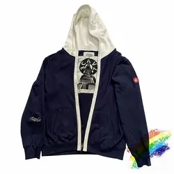 2020fw CAVEMPT C.E Cav Empt CE Hooded Men Women Top Quality Streetwear Blue Color matching CAV EMPT Hoody Pullover