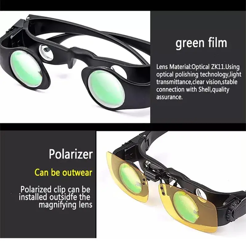 4 Styles 8 Times ABS Green Film Outdoor Glasses Powerful Binoculars Telescope Professional Zoom Fishing Low Light Night Vision