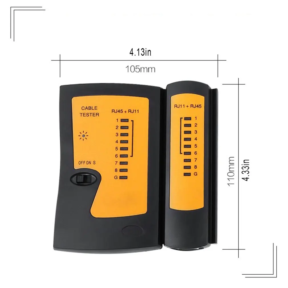 RJ45 Cable lan tester Network Cable Tester RJ45 RJ11 RJ12 CAT5 UTP LAN Cable Tester Networking Tool network Repair Anti-light