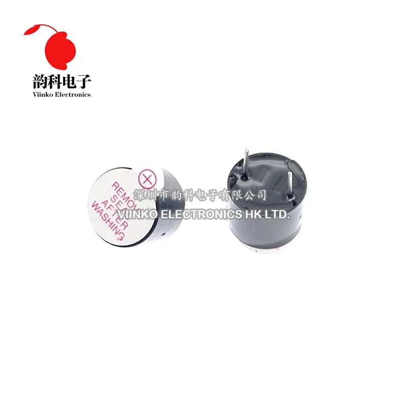 10pcs 3v 5v 12v Active Buzzer Magnetic Long Continous Beep Tone 12*9.5mm Integrated