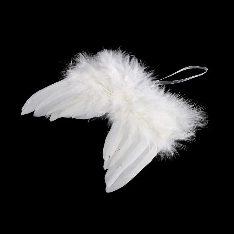 Newborn Baby Boy Girl White Angel Wings Photo Props Photography Accessories Ornaments