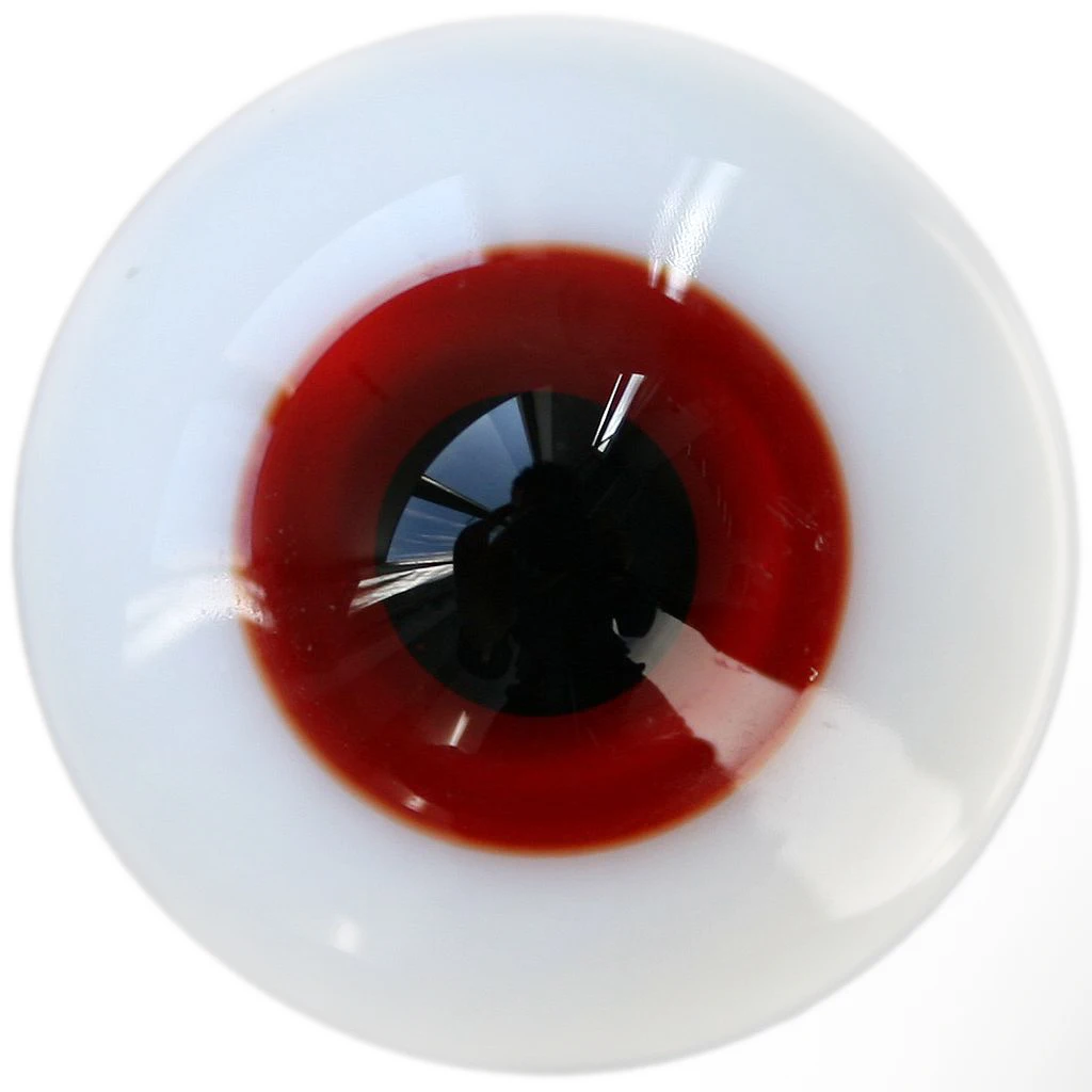 [wamami] 6mm 8mm 10mm 12mm 14mm 16mm 18mm 20mm 22mm 24mm Red Glass Eyes Eyeball BJD Doll Dollfie Reborn Making Crafts