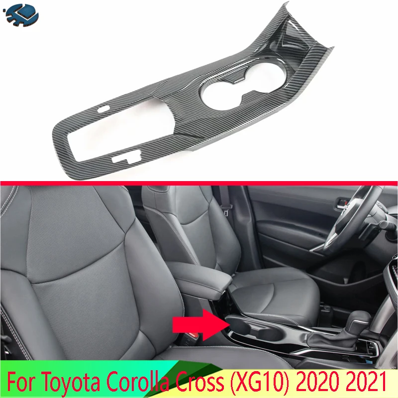 

For Toyota Corolla Cross (XG10) 2020 2021 Car Accessories Gear Shift Panel Center Console Cover Trim Frame Car Styling Sticker