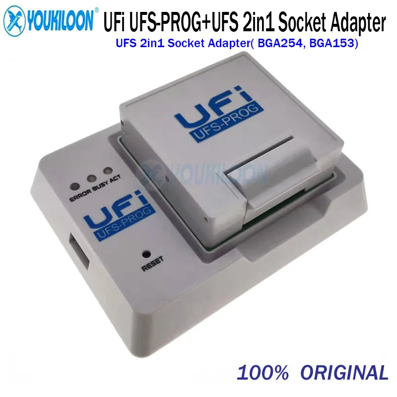 NEW 2024 Original UFI UFS-PROG ToolBox with UFS BGA Socket Adapter ( UFS 153 , UFS 254 ,2 IN 1 Socket ) UFI UFS Prog For UFi box