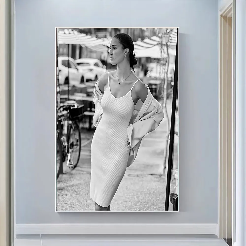 

Silk Cloth Wall Poster Julia Bergshoeff Sexy Model Star Art Home Decoration Gift