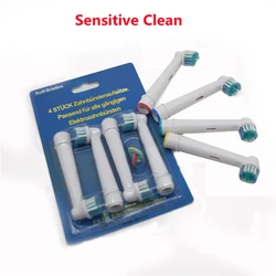 4 pezzi testine per spazzolino ugelli per orale B Sensitive Clean SB-17A spedizione gratuita