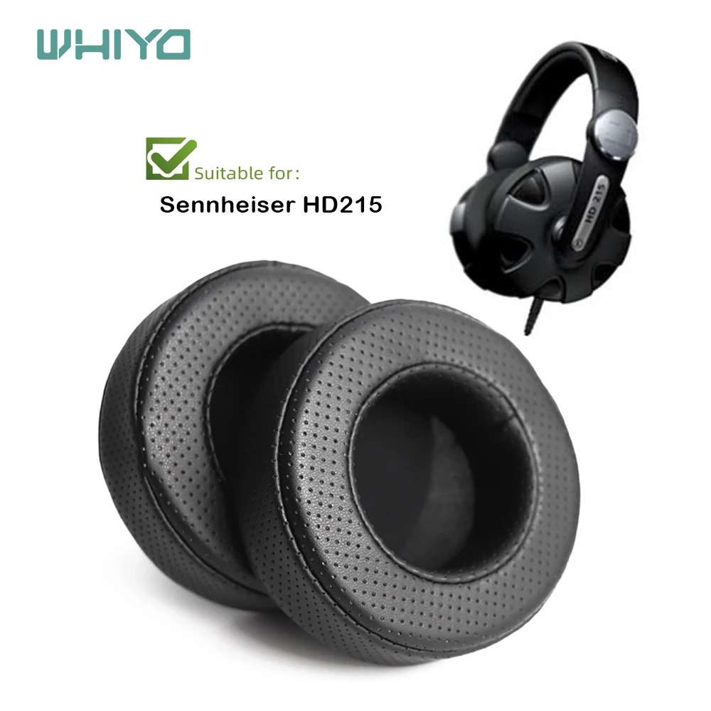 Whiyo Replacement Ear Pads for Sennheiser HD215 Headphones Cushion Sleeve Velvet Earpad Cups Earmuffes Cover