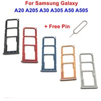 New Micro SD Card Slot Adapter SIM Card Tray Holder For Samsung Galaxy A20 A205 A30 SM-A305 A50 A505 A505F A505FM A505FN