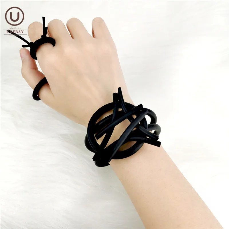 

UKEBAY New Handmade Punk Style Jewelry For Women Charm Bracelets Geometric Indian Jewelry Bangles Punk Bracelets Giftsizable