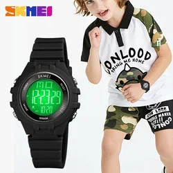 SKMEI LED Digital Kids Watches Boys Girls Soft Pu Strap Fashion Shock Resistant Waterproof Children’s Electronic Clock 1716