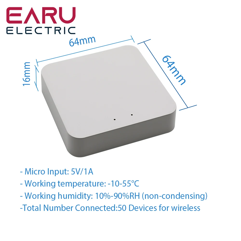 Tuya Wireless Zigbee Bridge Smart Home Zigbee Gateway Hub telecomando dispositivi Zigbee Smart Life APP per Alexa Google Home