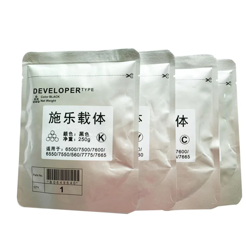 4PCS Developer Iron Powder For Xerox DC240 DC242 DC250 DC252 C75 J75 C70 C60 500 7550 6500 5065 7600 700 550 560 5580 6680 7780