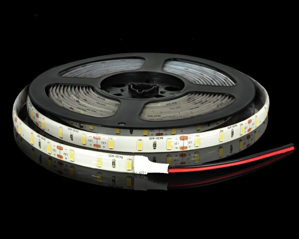 

Free shipping Super Bright 5m 5630 SMD 60led/m LED Flexiable Strip Light Lighting 300LED White/Warm White Non-Waterproof 5m/lot