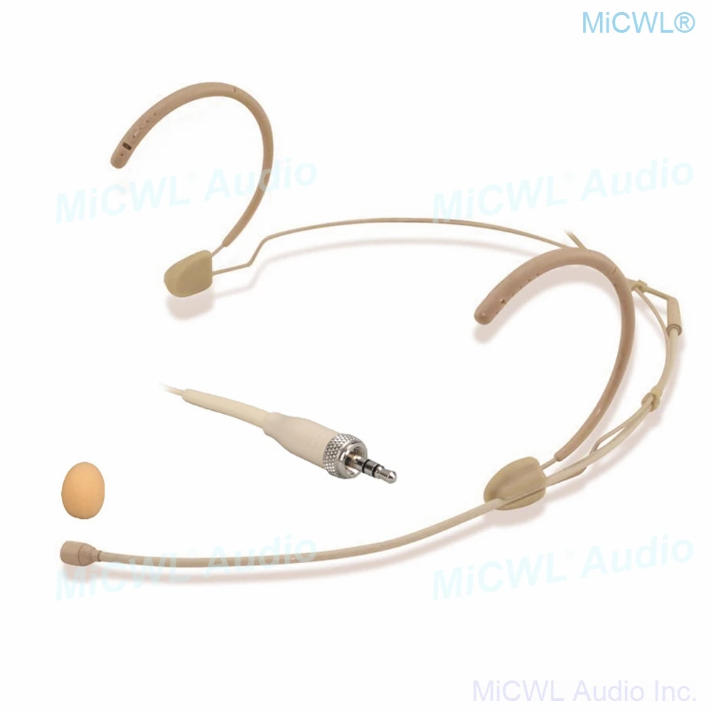 MICWL Pro Skin Cardioid directivity Headset Microphone Mic For Sennheiser G1 G2 G3 G4 Wireless Interview Speech Sing Recording