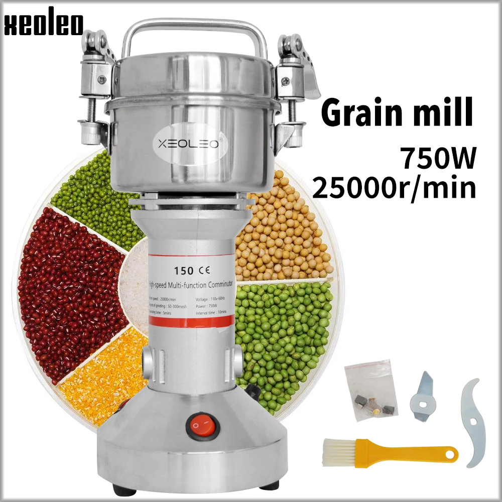 XEOLEO Grain Grind machine Electric Grain grinder Herbs grinder mil 150g Stainless steel Grinding Spices/Herbs powder machine