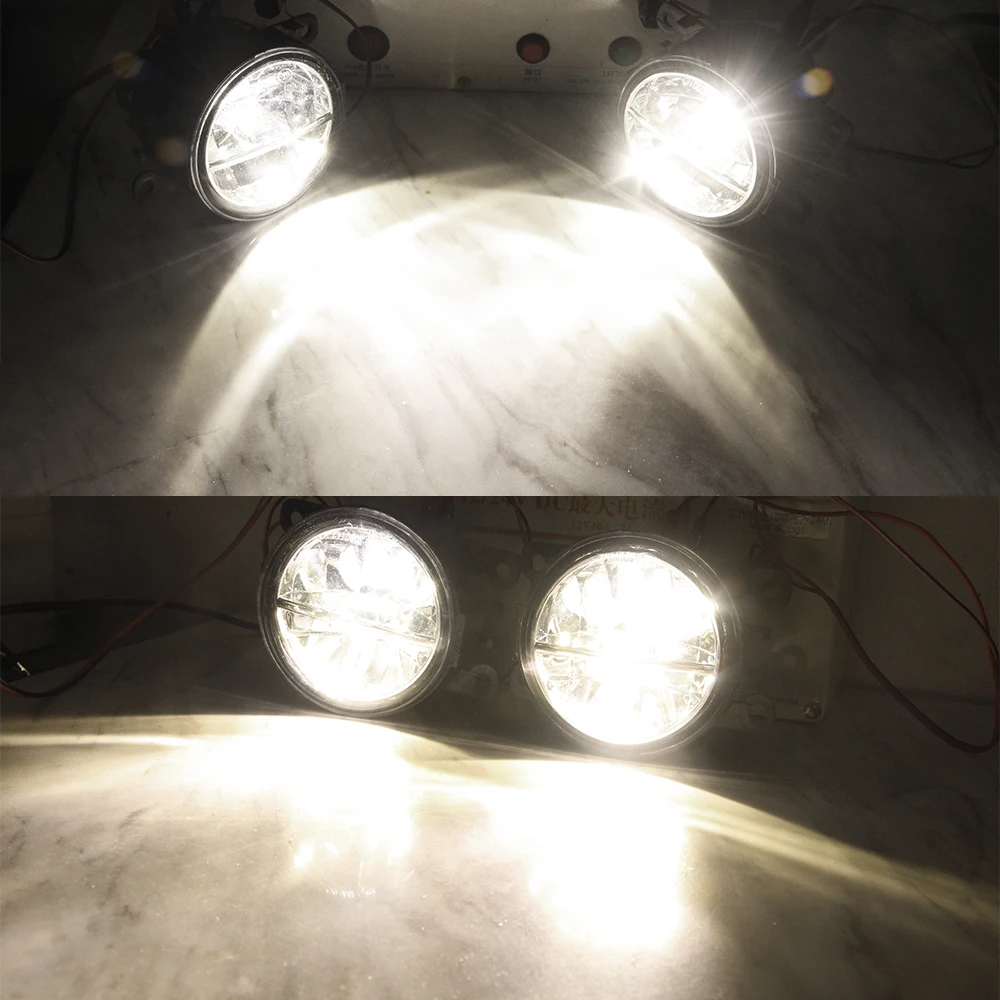 2 Pieces LED Fog Light For Jeep Renegade Compass Cherokee 30W 3000LM Car Front Bumper Fog Lamp Daytime Running Light DRL 12V - Image 5