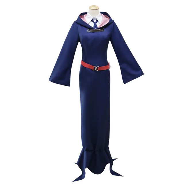 Anime Little Witch Academia Halloween Kagari Atsuko Witch Sucy Manbavaran Cosplay Costume Clothing Dress wig