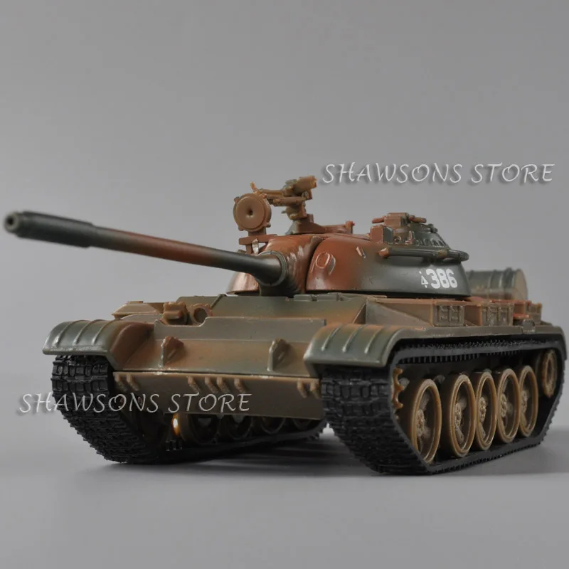 Juguete de modelo militar de Metal fundido a presión, escala 1:43, tanque de batalla principal soviético, T-55 T55 MBT, réplica en miniatura coleccionable