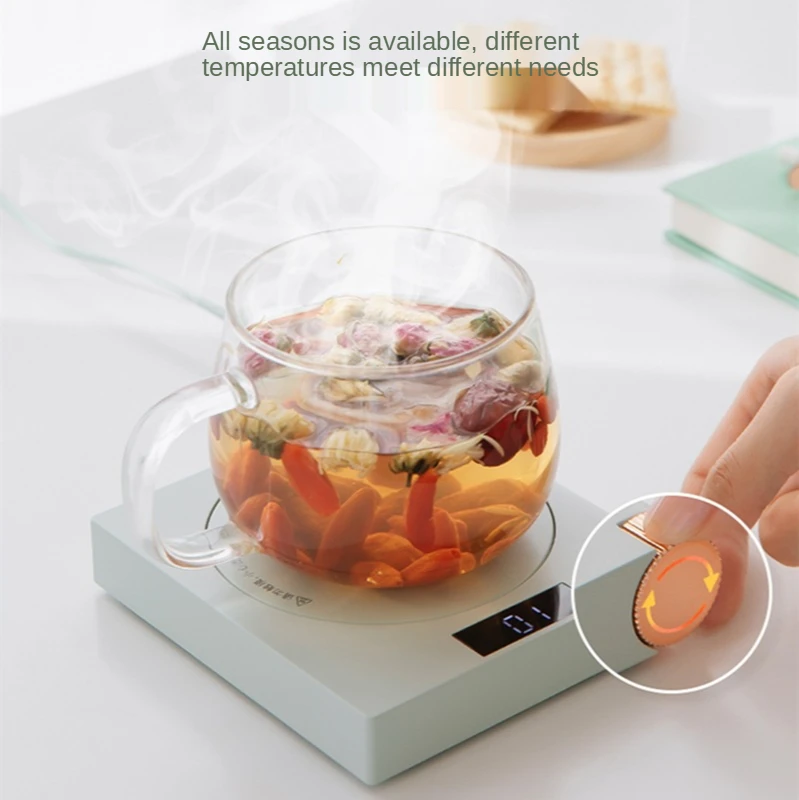 Đèn LED Thông Minh 55 Độ Nhiệt Độ Không Đổi Coaster Đa Năng 5 Bánh Răng Làm Nóng Và Cách Nhiệt USB Ấm Coaster