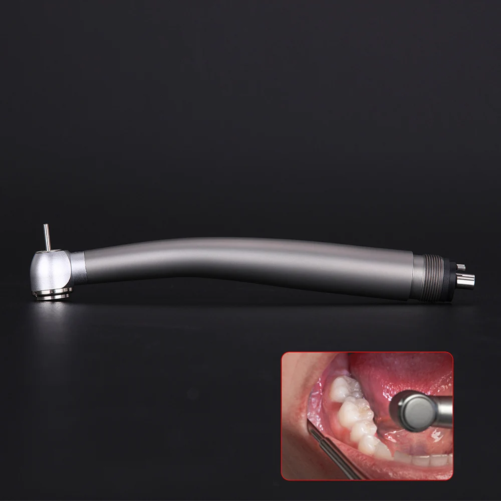 Dental E-Generator Shadowless Ring LED High Speed Handpiece Standard Head Push Button Ceramic Bearing Handpiece