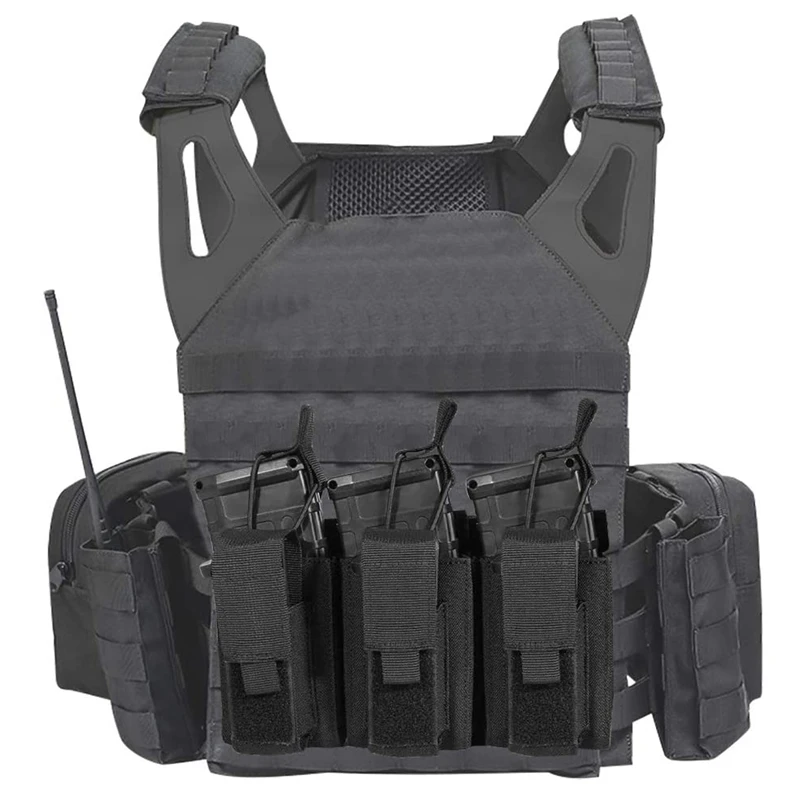 Tactical 1000D Nylon Molle Triple Molle Magazine Pouch 5.56mm 9mm Pouch Holster per AR 15 M4 M14 M16 AK 47