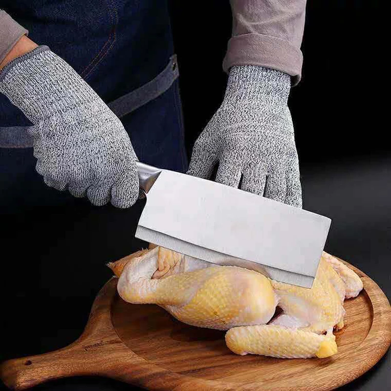 Găng Tay Handschoenen Guantes Trabajo Werkhandschoenen Guantes Anticorte Làm Việc Nam Chống Sợi HPPE Cắt Nhà Bếp An Toàn Công Việc Găng Tay