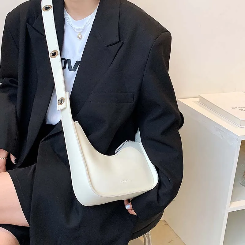 Luxury Crossbody Bags For Women 2021 Leather Lemon Color Shoulder Bag Women Casual Satchels Wide Straps Fashion Bag Handbag