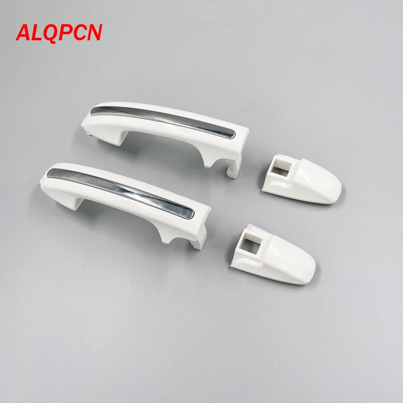 Door outer handle white with chrome for foton tunland E3 E5 pickup