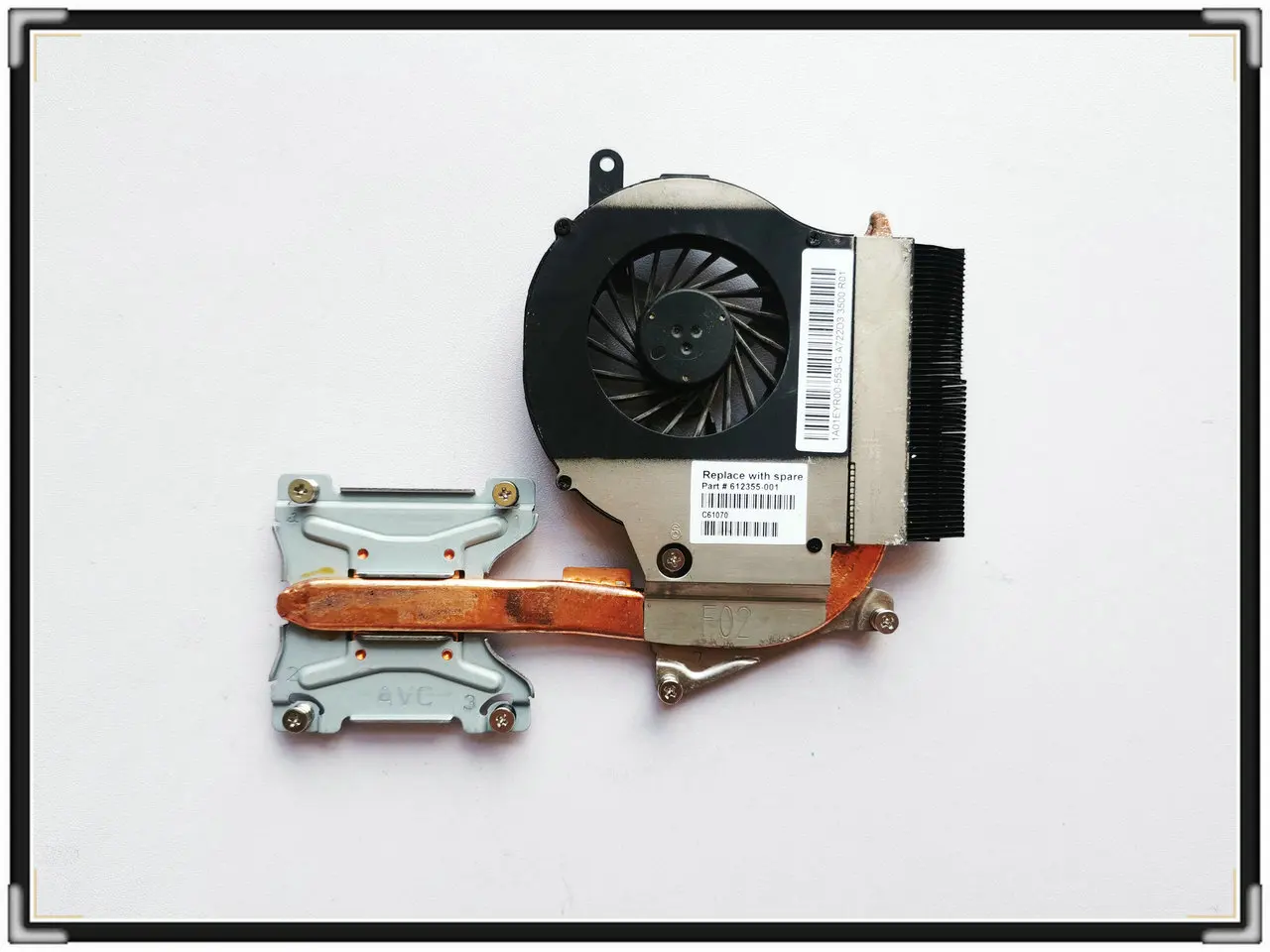 For HP Pavilion G72 CQ62 G62 G62-B35SG fan and independent Thermal Module 612355-001 612354-001 Heatsink