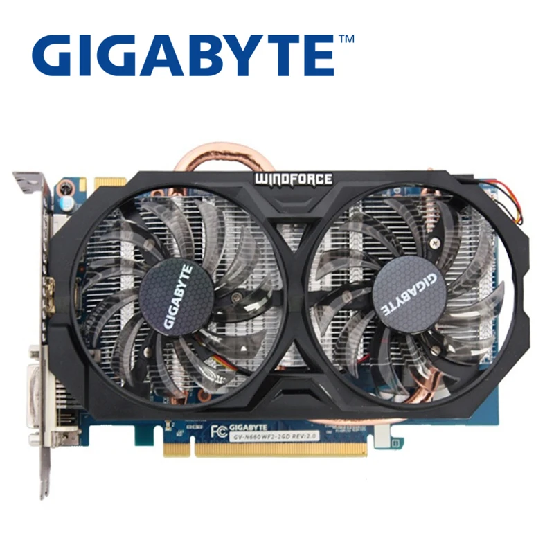 

GIGABYTE GTX 660 2GB Video Cards 192Bit GDDR5 N660 2G Graphics Card Maps for nVIDIA Geforce GV-N660WF2-2GD Hdmi Cards Used