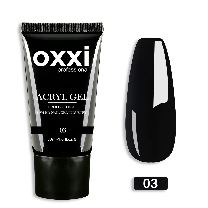 OXXI 30ml Acryl-Gel Semi-permanentes Poly-Nagelgel Maniküre Schnelles Einfaches Gel zur Verlängerung UV LED Aufbaugel Acryl-Gellack Neu