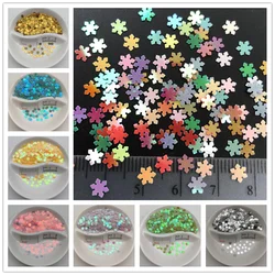 20g 5mm Snowflake PVC loose Sequins Glitter Paillettes for Nail Art Manicure, Wedding Confetti,Accessories for Ornament/Crafts