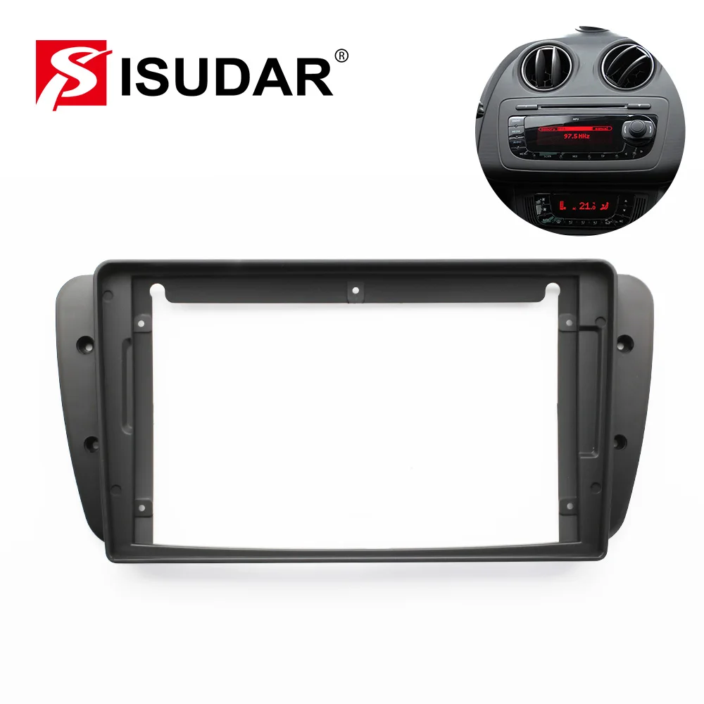 

Panel Fascia For Seat Ibiza 6j 2009-2013 Car Audio Plastic Frame Adapter 9" Big Screen Dashboard Installation Trim No 2din