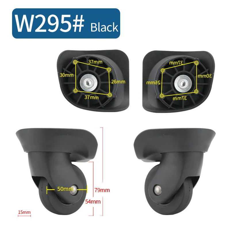 Luggage universal wheel accessories wheel password trolley case wheel pulley caster repair shock absorption 18 inch 30 inch