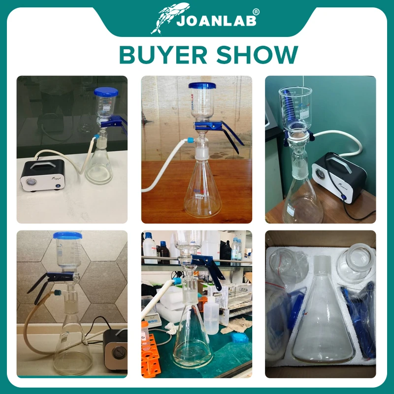 JOANLAB Official Store 1000ml Vacuum Filter Apparatus Laboratory Equipment Glass Filter Sand Core Liquid Solvent Membrane Filter