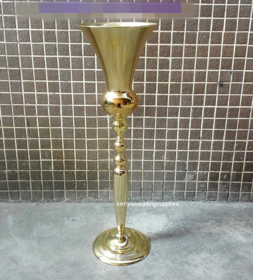 10pcs 90cm tall Wedding Props Flower Stand Wedding sliver/gold Wedding Flower Stand  senyu2480