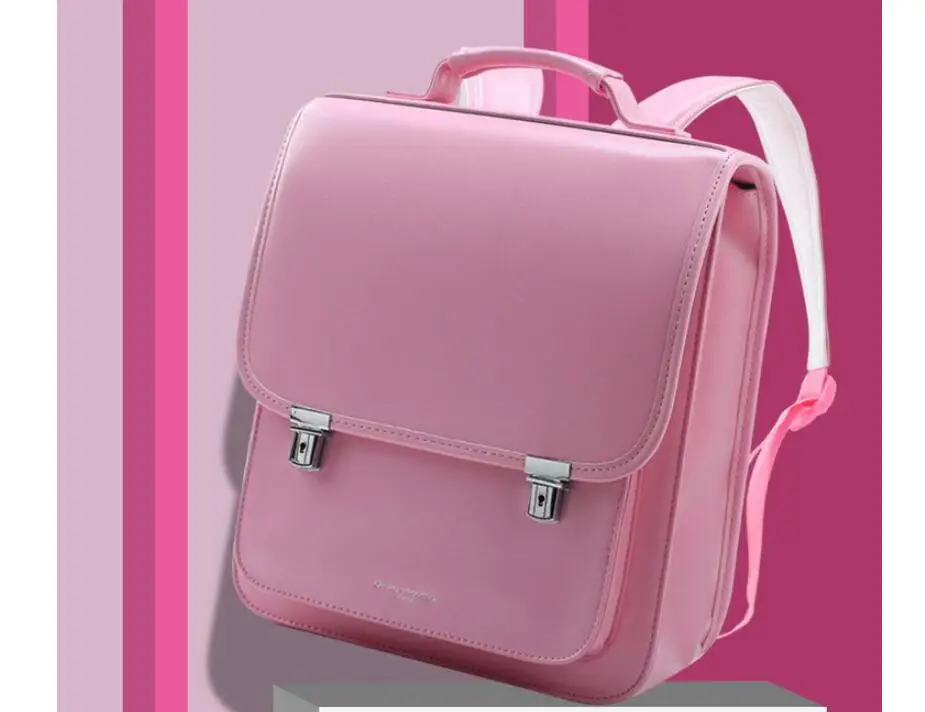 Children PU Japan school Bag students backpack bag for girls Japan School Backpack for boys kids Orthopedic backpack book bags