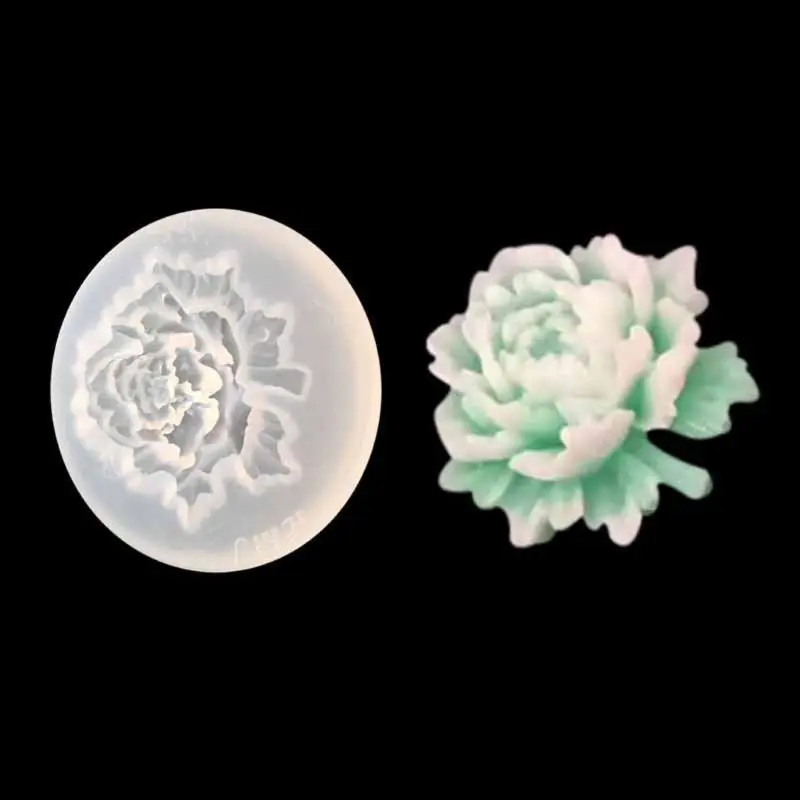 4 Pcs/Set Flower Epoxy Resin Mold Kits Camellia Sunflower Rose Pendant Mold Jewelry Making Tools