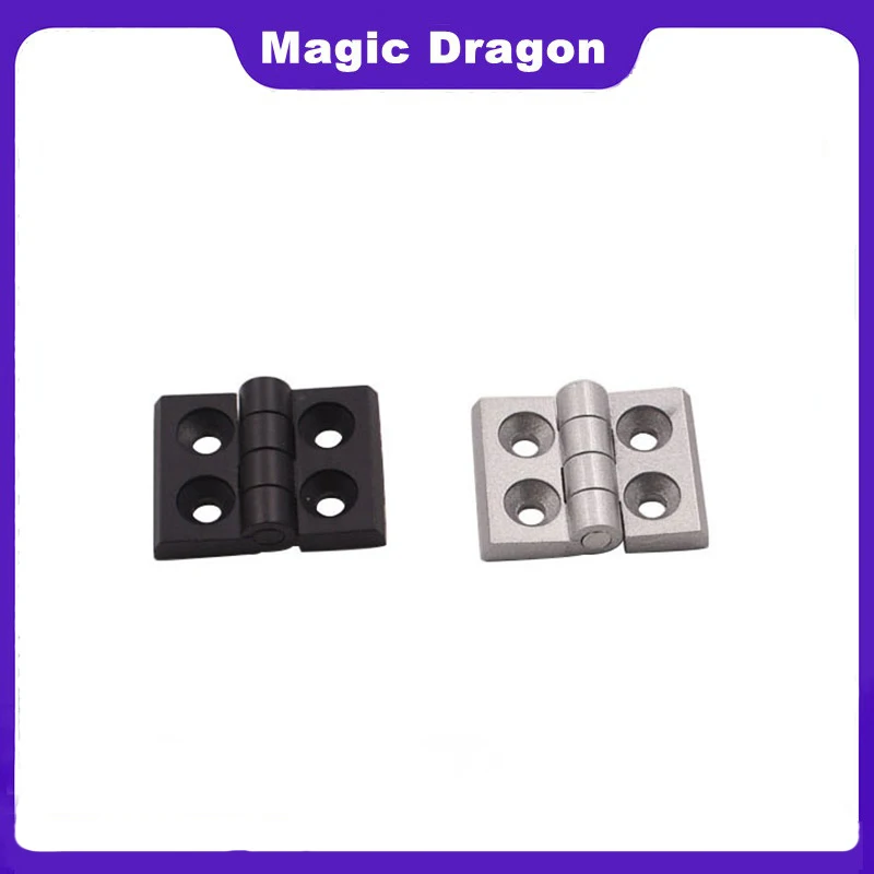 2020 3030 3040 4040Aluminum Profile Metal Hinge Zinc Alloy Hinge Finished Aluminum Hinge Door Hinge Connector Black Sliver Color