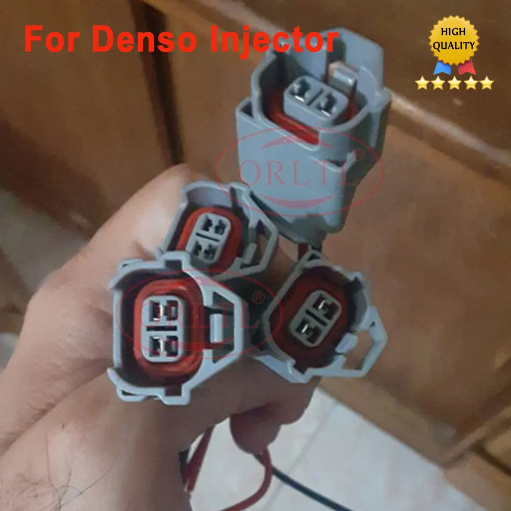 Fuel Injector Adapters Harness For Denso Female to EV1 Bosch Jetronic Male Wired Injector PnP Adapters Plug Clip Cable Wiring