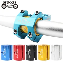 MUQZI 1Pair Bike Handlebar Shim 25.4mm To 31.8mm 31.8mm To 35mm Aperture Adjust Adapter MTB Road Bicycle Bar Stem Reducer