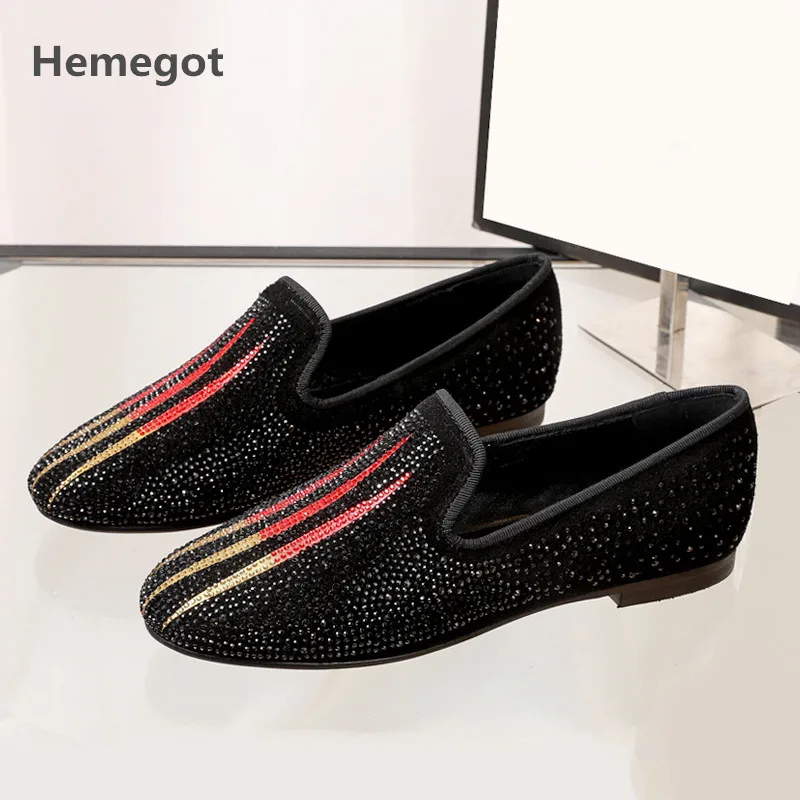 

Rhinestone Loafers Women Casual Flat Shoes Women Luxury Mocasines Mujer Zapatos De Mujer Slip On Ladies Shoes Sapato Feminino