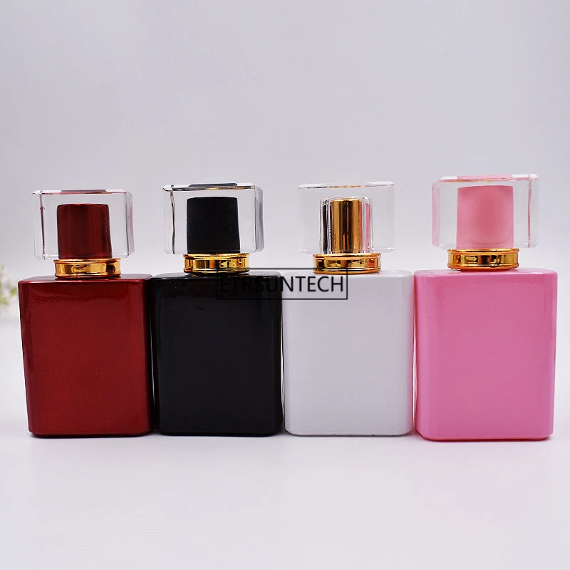 30pcs 50ml Glass Perfume Bottle Glass Spray Bottle Empty Fragrance Packaging Bottle Refillable F3602