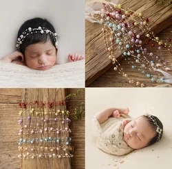 Newborn Photography Props  Baby Girl Headbands Pearl Hair Accessories Headwear